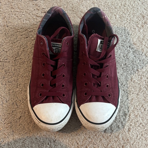 Converse Shoes - Converse Burgundy Canvas Shoes
